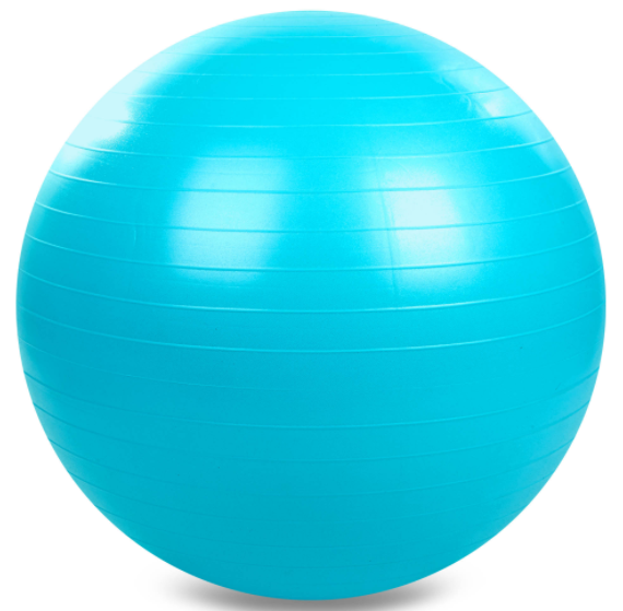 М'яч для фітнесу фітбол сатин Zelart FI-1984-75 75см Блакитний