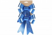 Набір Bon (2 шт) декоративних бантів 14*20см, колір - синій атласний 821-128