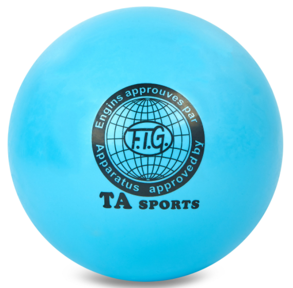 Мяч для художественной гимнастики TA SPORT SP-Sport BA-GB75 20см Голубой
