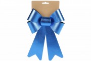 Бант декоративний Bon 16*25см, колір - синій атласний 821-130.