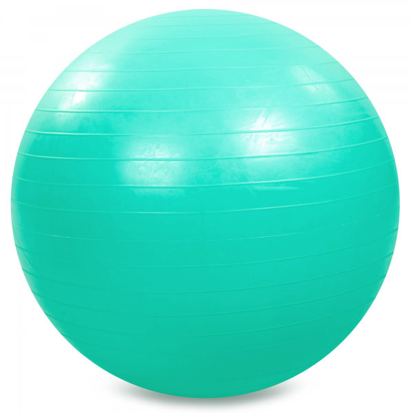 Мяч для фитнеса фитбол глянцевый Zelart FI-1980-65 65см Мятный
