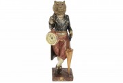 Декоративна статуетка з годинником Тигр, 30,5 см Bon 419-275