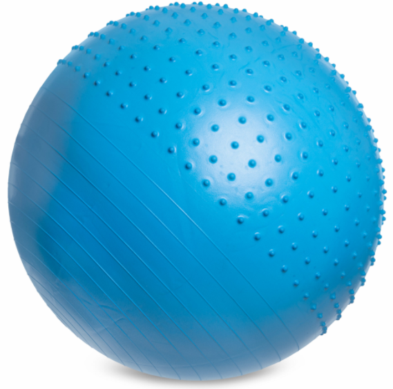 Мяч для фитнеса фитбол полумассажный Zelart FI-4437-85 85см Синий