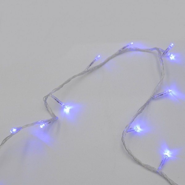 Гірлянда-нитка String-Lights 400B-1 внутрішня, пров.:прозорий, 20м Синій