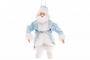 Новорічна декоративна фігурка-підвіска Санта Bon 17.5см, колір - блакитний, 2 шт. NY14-397