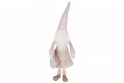 Декоративная фигура Bon Санта в пальто, 56см, цвет - розовый 831-311