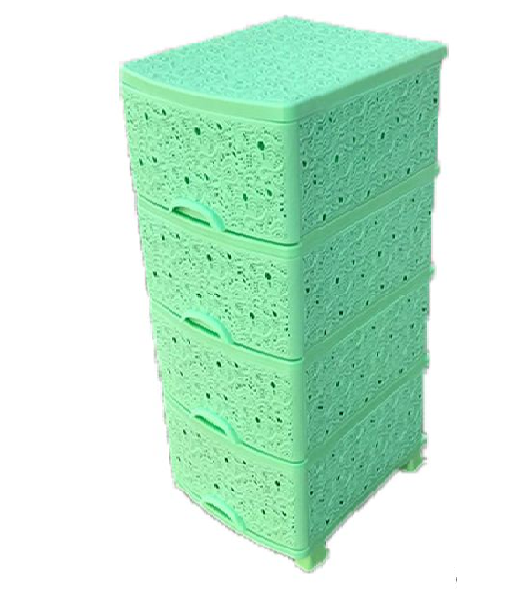 Комод Ажур - люкс (колір - салатовий) Efe plastics 47,5х37х91см