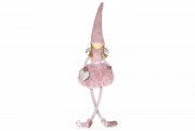 Декоративна фігура Bon Дівчинка-ангел з ніжками, що висять 70см, колір - рожевий 831-313