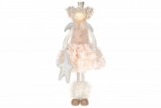 Декоративная фигура Bon Принцесса-ангел, 50см, цвет - розовый крем 831-307