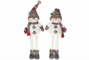 М'яка новорічна іграшка Bon Сніговик, 2 шт, 58см, колір - білий 778-289