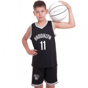 Форма баскетбольная детская NBA BROOKLYN 11 SP-Sport 3578 XL (13-16 лет) Черно-белая