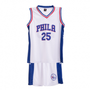 Форма баскетбольная подростковая NB-Sport NBA PHILA 25 BA-0927 XL (13-16 лет) Бело-синяя