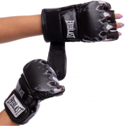 Рукавички для змішаних єдиноборств MMA ELS BO-3207 L Чорні