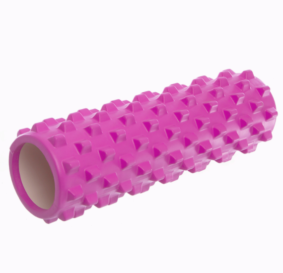 Роллер для йоги и пилатеса SP-Sport Grid Bubble Roller FI-6672 45см Розовый