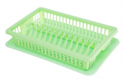 Сушарка для посуду Економ (колір-зелений) Efe plastics 44х30х8см