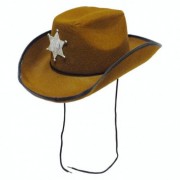 Шляпа Шериф коричневый Flora 18-226BR