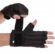 Снарядные перчатки кожаные ZELART VL-3097 размер S черный