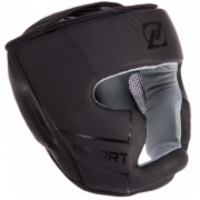 Шлем боксерский с полной защитой кожаный Zelart VL-3151 XL Черный