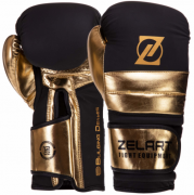 Рукавички боксерські шкіряні Zelart VL-3083 8 унцій Золотий