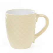 Чашка керамическая Flora Сетка 0,4 л. желтая 28389
