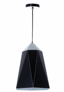 Люстра-подвес Slava чёрная с треугольным дизайном вытянутой формы (NI002/S/black)