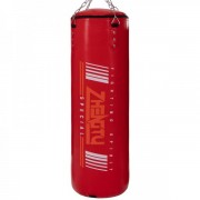 Мешок боксерский Цилиндр с кольцом и цепью PVC h-100см ZHEGTU BO-2336-100,красный