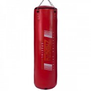 Мішок боксерський Циліндр з кільцем та ланцюгом PVC h-120см ZHEGTU BO-2336-120, червоний
