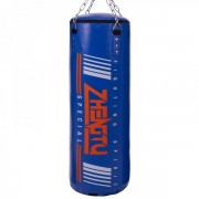 Мешок боксерский Цилиндр с кольцом и цепью PVC h-80см ZHEGTU BO-2336-80, синий