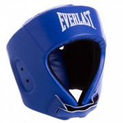 Шлем боксерский открытый с усиленной защитой макушки PU ELS BO-8268 р-р  S Синий