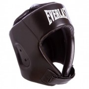 Шлем боксерский открытый с усиленной защитой макушки PU ELS BO-8268 р-р  S Черный