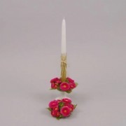 Декор для свічника Flora Маргаритки темно-рожевий 70228