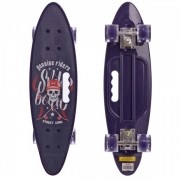 Скейтборд круизер пластиковый Profi HB-31B-2,темно-фиолетовый