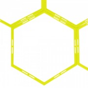 Тренировочная напольная сетка (гексагональная 1шт) Agility Grid C-1412, салатовый