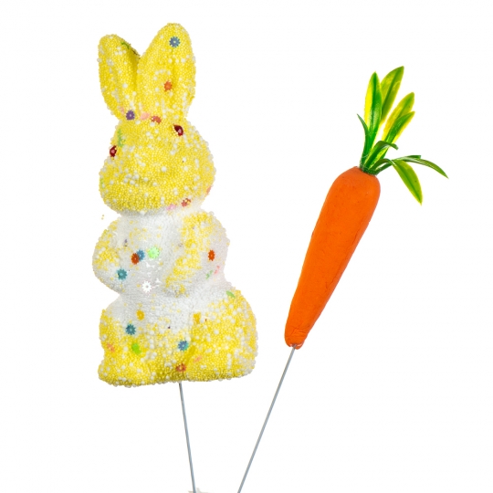 Декор на палочке Elisey Кролик с морковкой (8108-031)