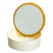 Шкатулка- зеркало с бамбуковой крышкой Elisey 15,2 см (0500-011)