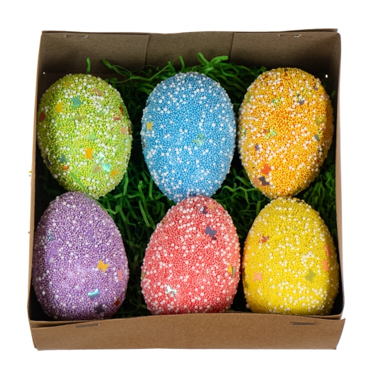Коробка Elisey с цветными яйцами (6шт) (8108-015)