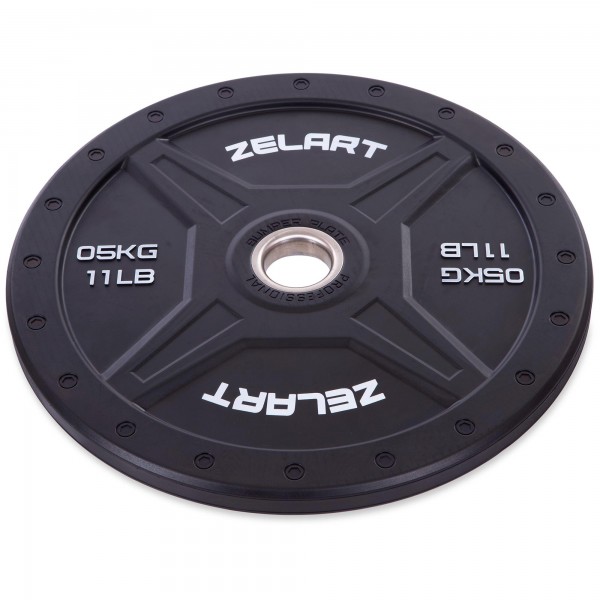 Бамперные диски для кроссфита Zelart TA-2258-5 Bumper Plates 5кг