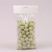 Яйца декоративные кремовые для пасхальных композиций Flora 44114 (96 шт.) 2х3 см