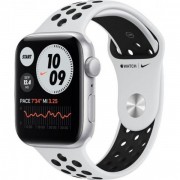Apple Watch Nike SE GPS 44мм Silver Aluminum Case w. Pure Platinum/Black Nike Sport B. (MYYH2)