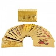 Игральные карты золотые IG-4566-G GOLD 100 DOLLAR
