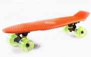 Penny Led Wheels Fish SK-405-3 светящиеся колеса Оранжевый-черный-зеленый