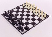 Шахматные фигуры пластиковые с полотном Zelart IG-3107C