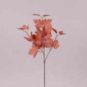 Ветка декоративная с терракотовыми листьями Flora 72001