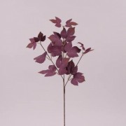 Ветка декоративная с бордовыми листьями Flora 72005