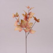 Ветка декоративная с бежевыми листьями Flora 72006