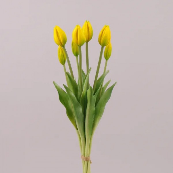 Букет Тюльпанів із латексу жовтий Flora 72590