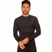 Компрессионная мужская футболка с длинным рукавом Zelart LD-1001 р-р 3XL Черный