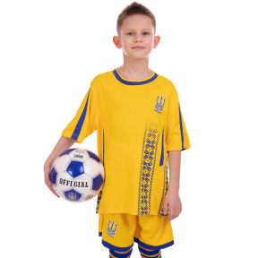 Форма футбольна дитяча SP-Sport УКРАЇНА Чемпіонат Світу 2018 Sport CO-3900-UKR-18 р-р XL Жовтий