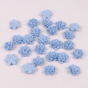 Цветочек из фетра голубой Flora 10487 25 шт