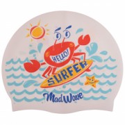 Шапочка для плавания детская MadWave Junior SURFER M057912 Белый